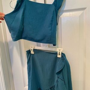 Pink lily, gorgeous blue two piece set